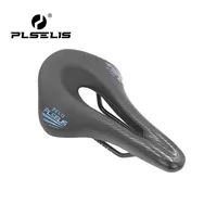 PLSELIS Bicycle Saddle Hollow Ventilated Anti-Slip Shock-Absorbing PU Seat Cushion for Mountain MTB Road Bikes Seating Parts