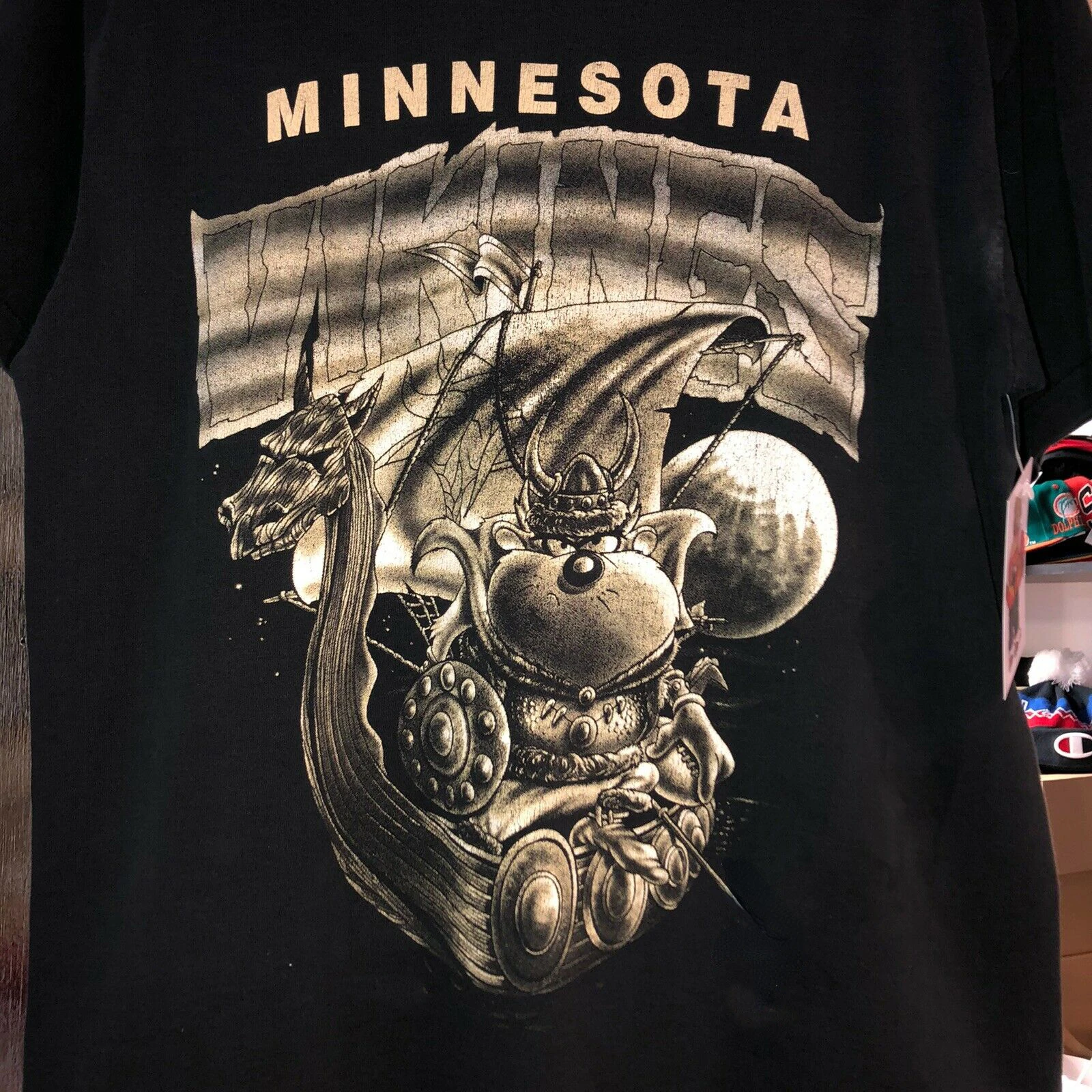 خمر 90s الكرتون الشمال المحارب التنين قارب تي شيرت 100% القطن س الرقبة قصيرة الأكمام الصيف عادية قميص رجالي حجم S-3XL