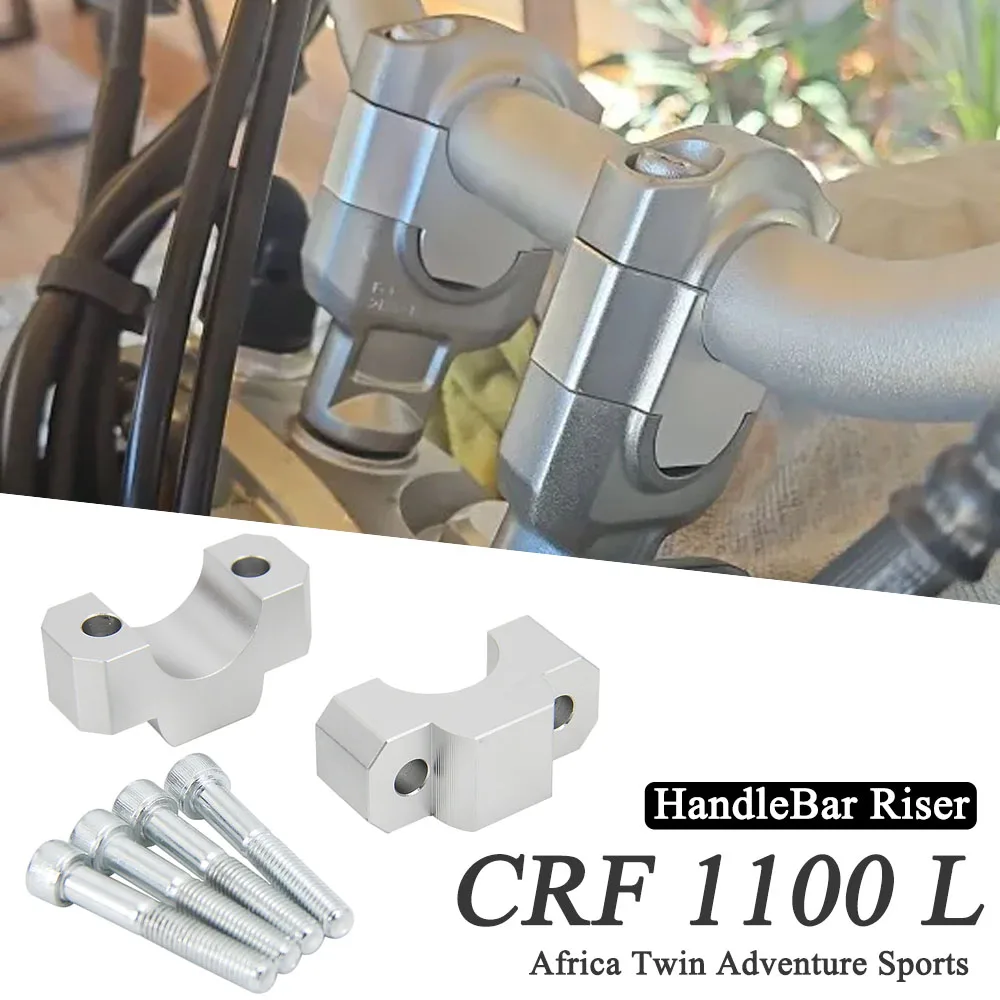 

Fits For HONDA CRF1100L CRF 1100 L Africa Twin Adventure Sports 2020-2024 Handle Bar Riser Clamp Extend Handlebar Adapter Mount