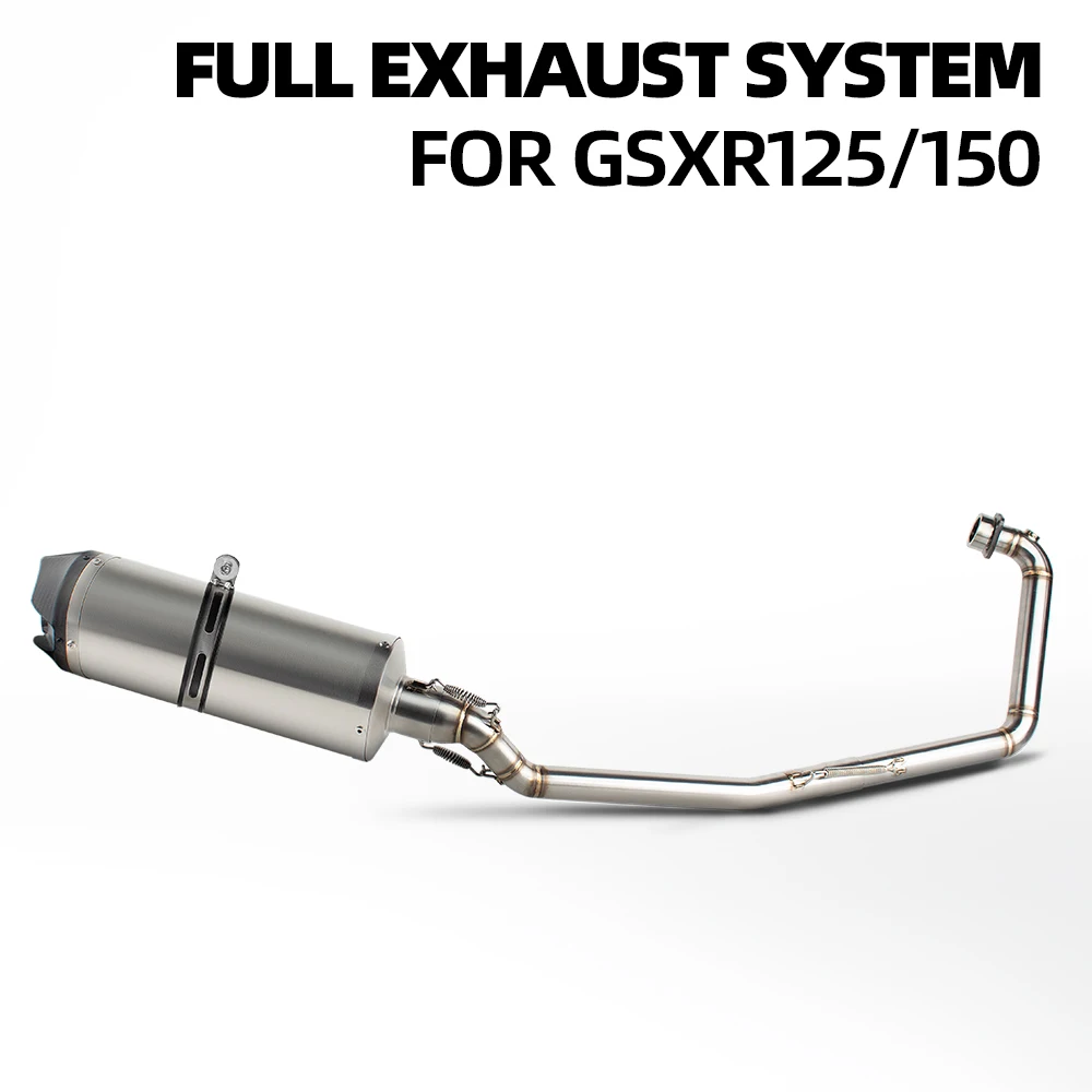 GSXR125 exhaust system For Suzuki GSXR150 GSXR125 GSXS150 GSXS125 2017-2024 Motobike exhaust manifold racing performance muffler