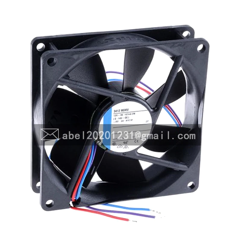 

BRAND NEW 3412NGMV 3412 NGMV DC 12V 2W ORIGINAL COOLING FAN COOLER 92 x 92 x 25 mm