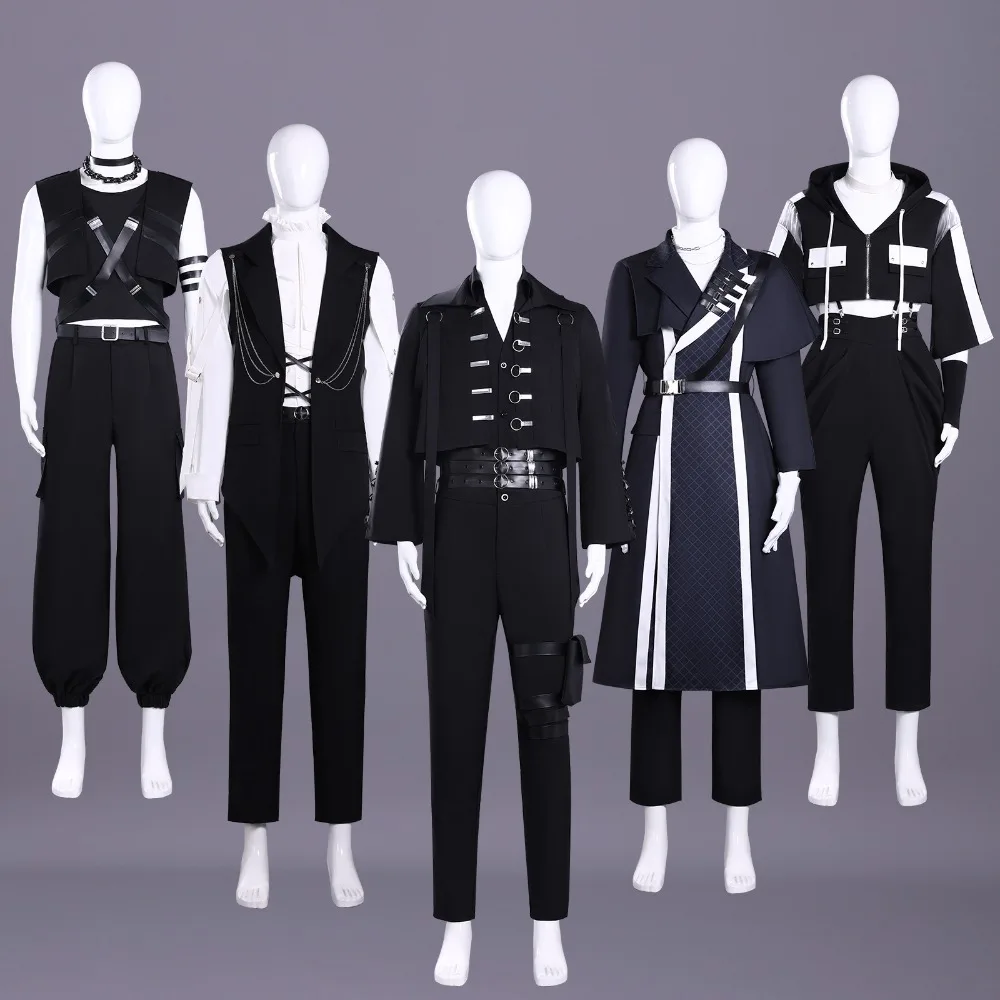 

Tamon-kun Ima Docchi Tamon Fukuhara Ouri Sakaguchi Keito Tachibana Cosplay Costume Black Stage Performance Song Costume