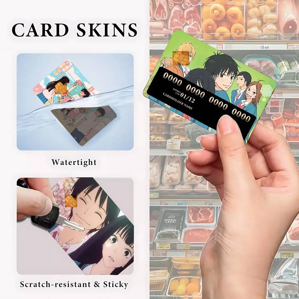 Anime K-Kimi Ni Todokes PVC Soft Sticker Film Skin Cover For Debit Credit Card Waterproof