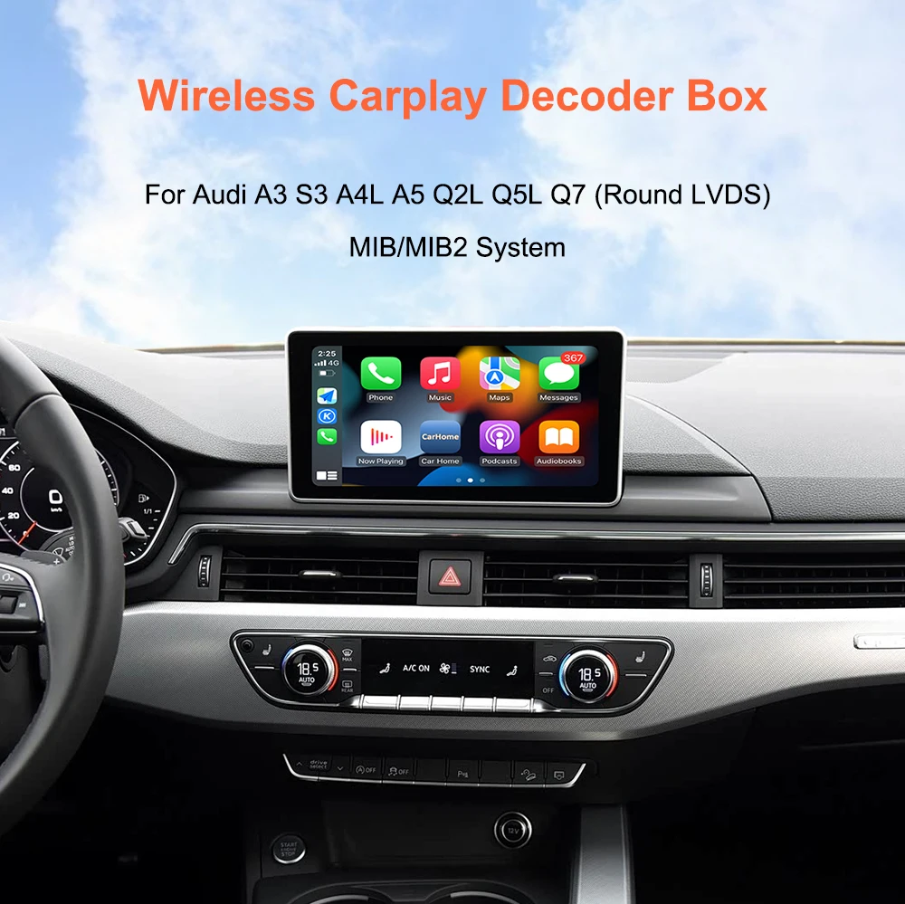 Bonroad OEM Bildschirm-Upgrade-Schnittstellen-Nachrüstsätze für Audi MIB MIB2 System A3 A4 A5 Q2 Q7 Q5L 8V Carplay Android Airplay Modul – Detail 1