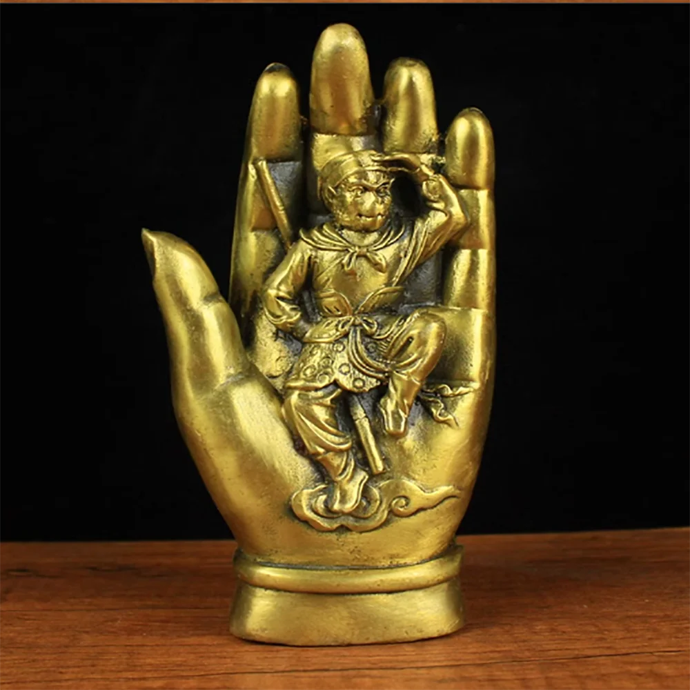 

Bronze Buddha Hand Five Fingered Mountain Tathagata Buddha Hand Qi Tian Da Sheng Tathagata Divine Palm ornament