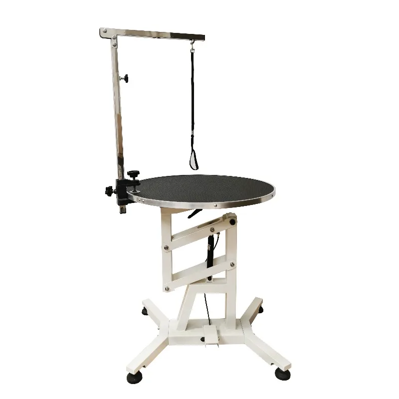 

Pet grooming table, Teddy cat and dog grooming styling pneumatic hydraulic lifting rotating round table