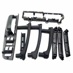 Saborway 9PCS Black Interior Door Handle With Trim For Passat B5 3B1 867 171 3B1867171