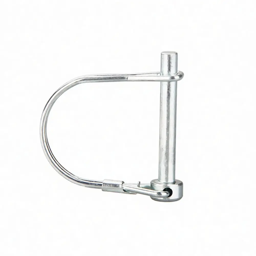 Industrial Square Locking Pin D Shape Hitch Safety Pin Zinc Plated Steel Positioning Fastener For Farm Equipment Tool