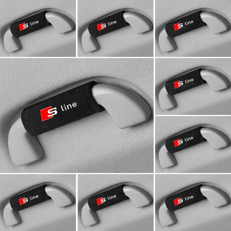 1PC Car Roof Armrest Pull Cover Handle Gloves Protection for Audi S line A1 A3 A4 A5 A6 A7 A8 Q1 Q2 Q3 Q5 Q6 Q7 Q8 Accessories - Image 4