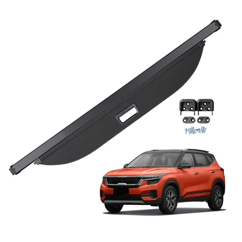 Für KIA KX3 Seltos Auto Tail Box Innen Zubehör Versenkbare Trunk Cargo Abdeckung