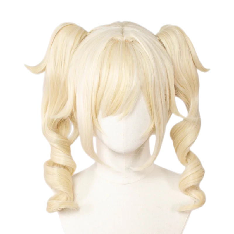 ND Barbara Parrucche Cosplay Genshin Impact Parrucche per capelli Cosplay Parrucchino per donne Comic Con Coser Costume Gioco Festa Resistente al calore