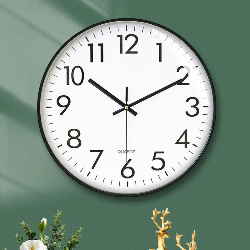 Round Simple Wall Clocks Living Room Design Bedrooms Minimalist Wall Watch Restaurant Interior Reloj Pared Room Decorations