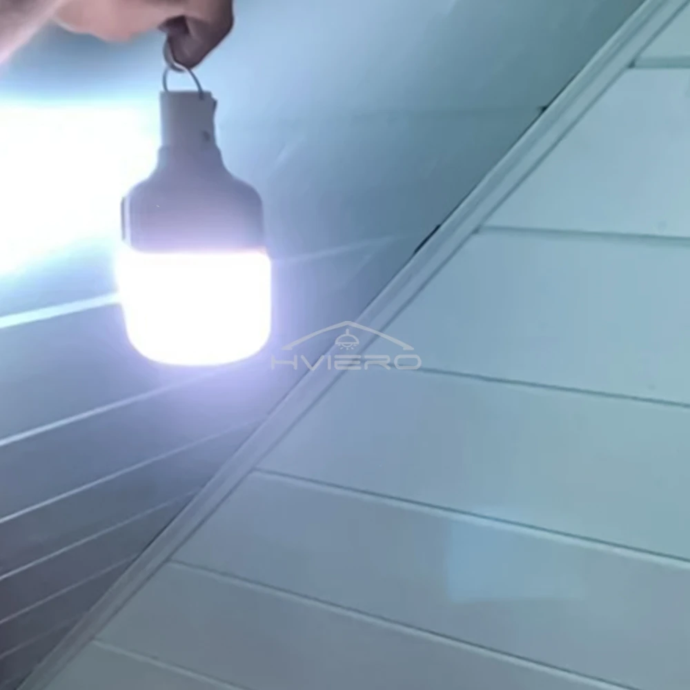 60mm USB Rechargeable Led Bulb Portable Camping Emergency Lighting Light Flashlight Outdoor Garden Picnic Work Hanging Tent Lamp