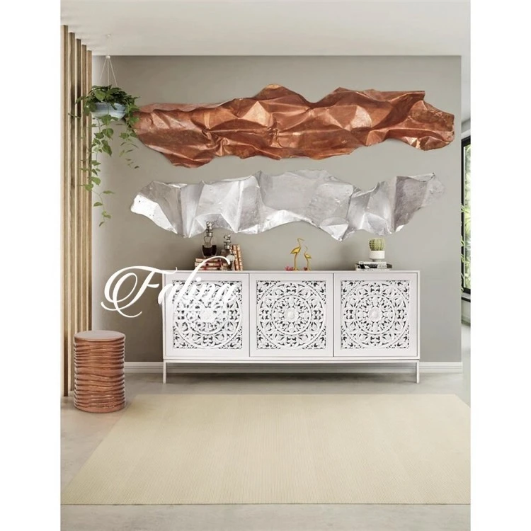 Hh2cc antique white solid wood hollow carved TV cabinet high