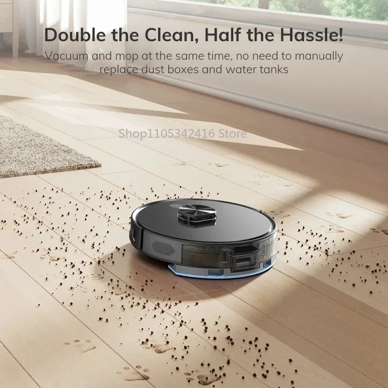 Smart Robot Vacuum and Mop Combo, LiDAR Navigation, 3000Pa Suction with Smart Mapping, APP Voice Control forHouseholdCleaningUse