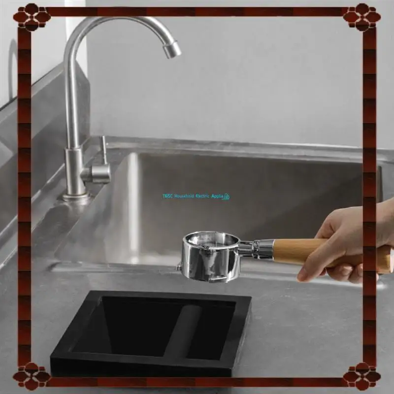 커피 찌꺼기 상자 데스크탑 임베디드 중공 바닥 없는 찌꺼기 상자 사각형 스테인레스 스틸 커피 노크 찌꺼기 버킷 내구성