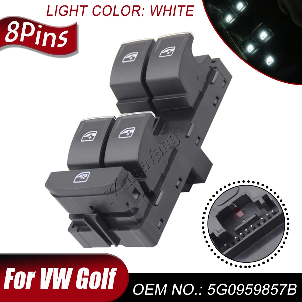 Power Window Master Control Switch Electric Regulator Button FOR VW Golf MK7 Passat 2014-2018 Tiguan 2016-2018 Car Accessories