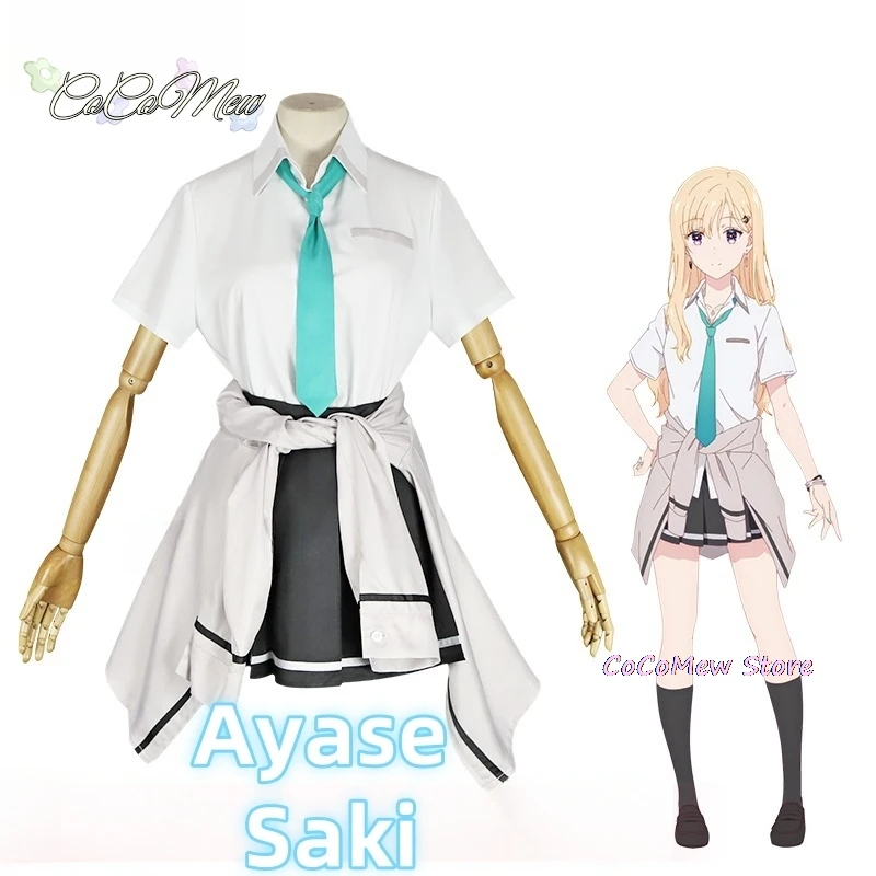 

New item anime Days with My Stepsister Cosplay Ayase Saki School Uniform Costume Halloween Party Role Play Clothing New