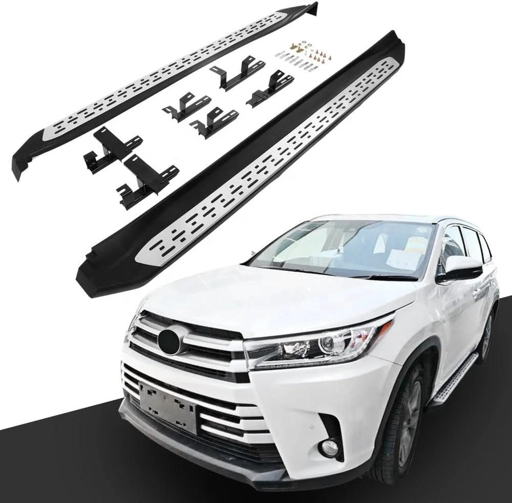 WZXD Car Door Running Boards Side Step Bar Foot Pedal For T Highlander 2014 2015 2018