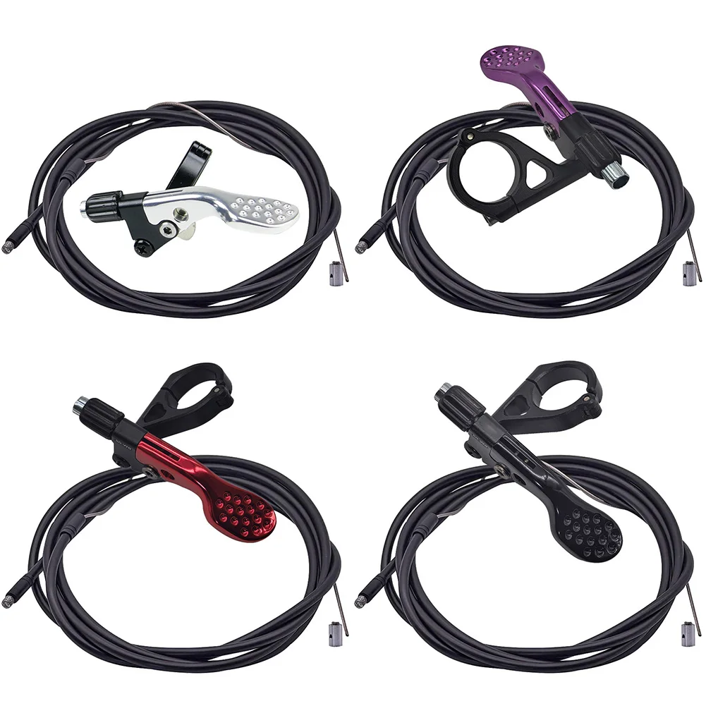 

Comfortable Bike Maneuverability Black Dropper Post Switch 22mm Diameter Aluminum Alloy Material Anodized Finish