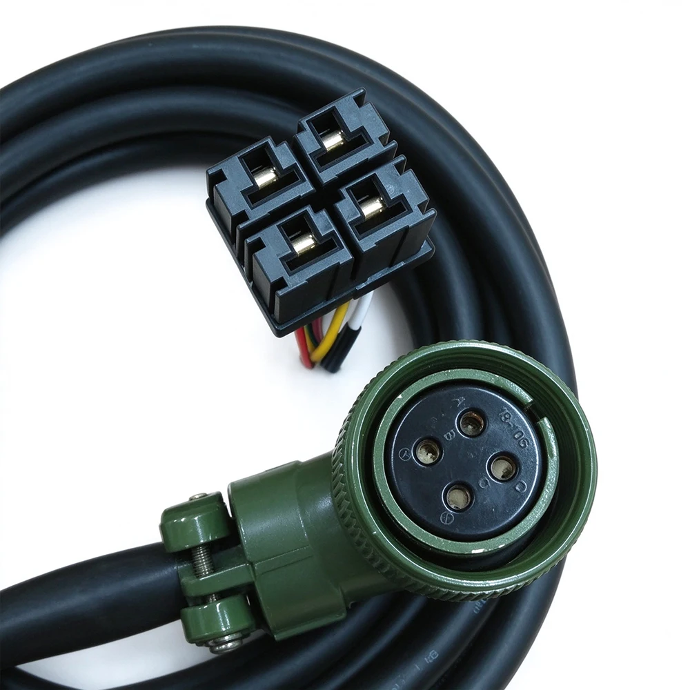 Fanuc Servo Motor Power Line 18-10S Power Plug D-5 4-core Cable