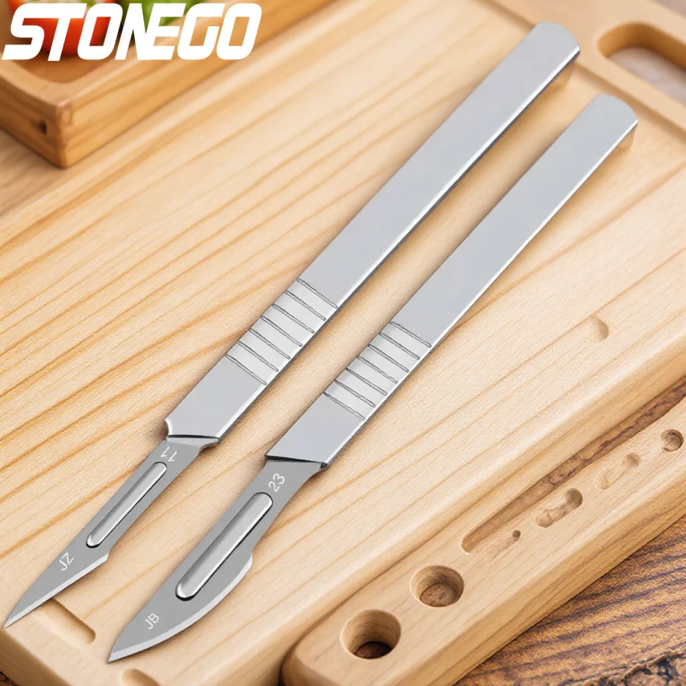 Steel Scalpel Blade #11#23 Non-slip Knife Engraving Craft Blade for DIY Manual Mobile Phone PCB Repair