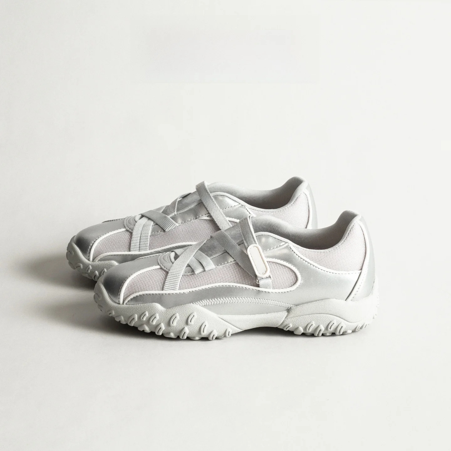 

Ballet Style Casual Shoes Women's Outdoor Wear Light Sport Shoes round Head Cross Buckle Rubber Outsole Fashionable Leisure S...