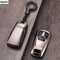 New Gun Grey Car Remote Key Case Cover Shell For Audi A4 B9 A5 A6 8S 8W Q5 Q7 4M S4 S5 S7 TT TTS TFSI RS Protector Fob Keyless