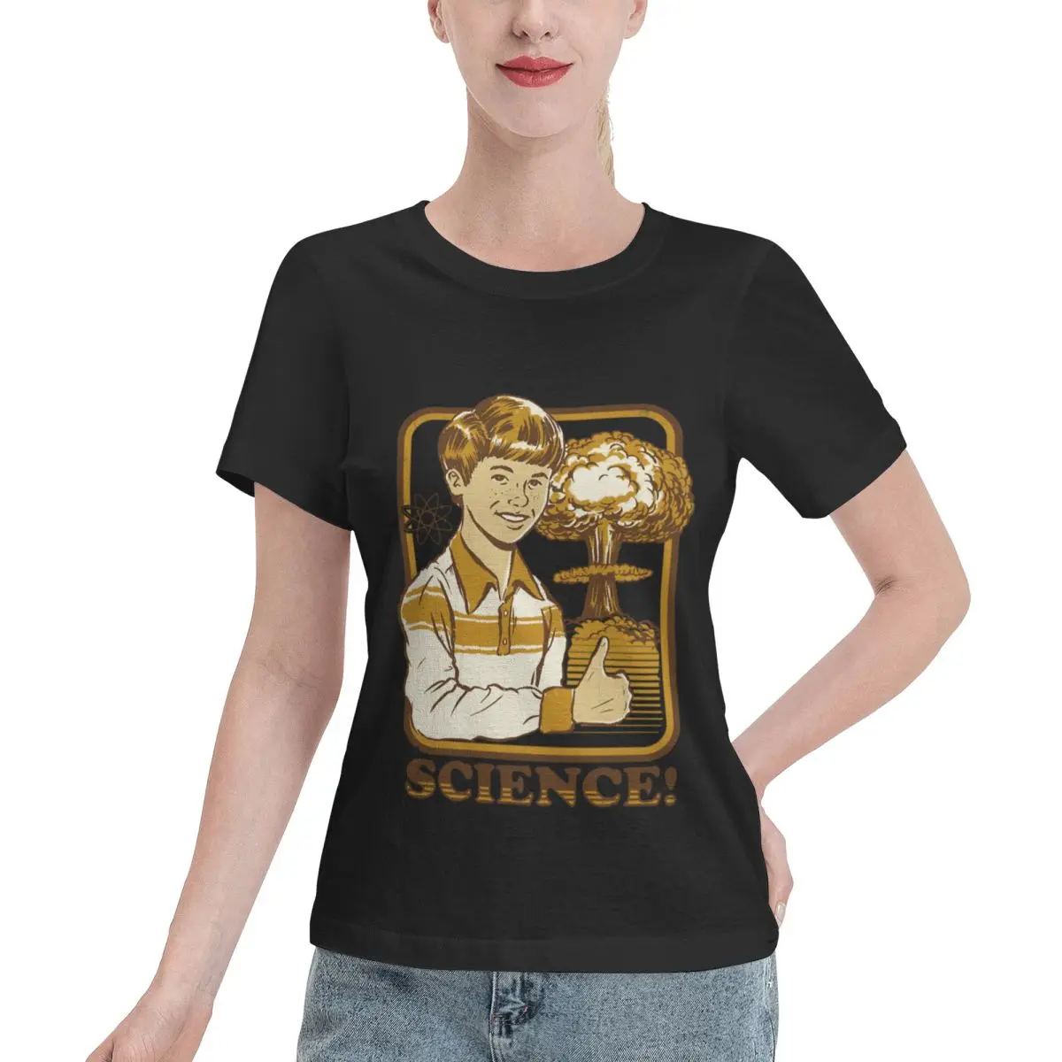 Bulk Wholesale Science! Women's T-shirt Aesthetic Outfit Solid Color Tee