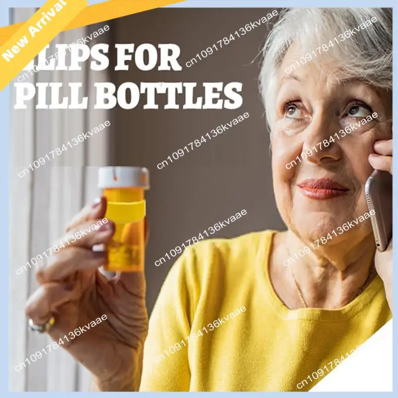 مشبك زجاجة دواء M01K، مشبك ملصق زجاجة دواء، سهل التعرف على الدواء - زجاجة مع ملصق
