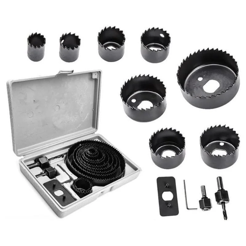 

16 Pcs/set Woodworking Hole Opener Saw Carbon Steel Drilling Tool Hole Saw Cutting Kit Electric Drill Accessories Set