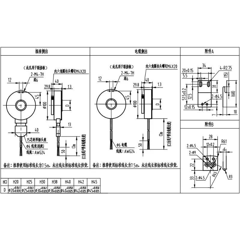 ZKT-74A for Elevator Hollow Shaft Incremental Rotary Encoder