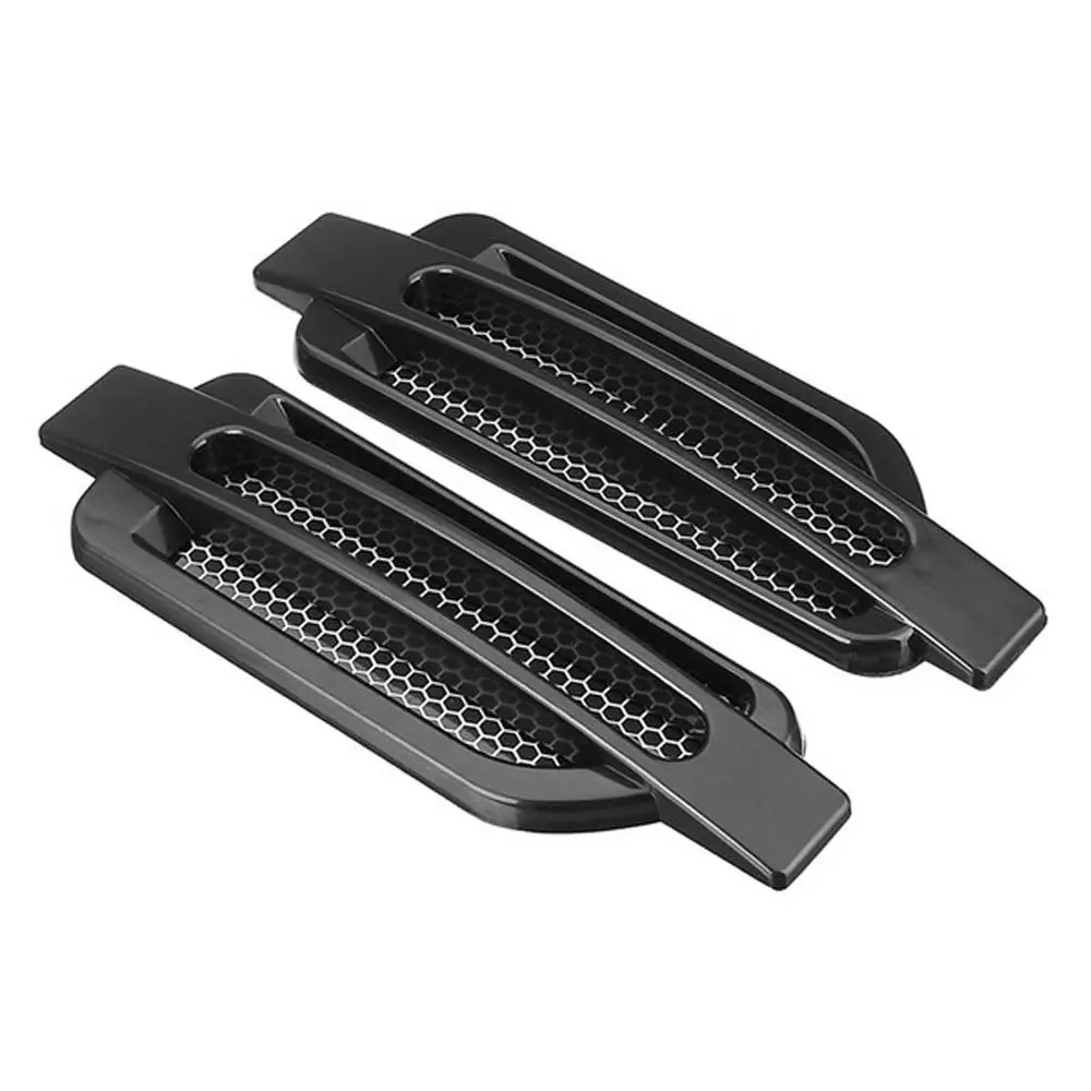 ABS cubierta de malla lateral falsa suministros de estilo de coche cubierta de ventilación de flujo de aire lateral decoración pegatinas de decoración de entrada pegatina de coche 3D