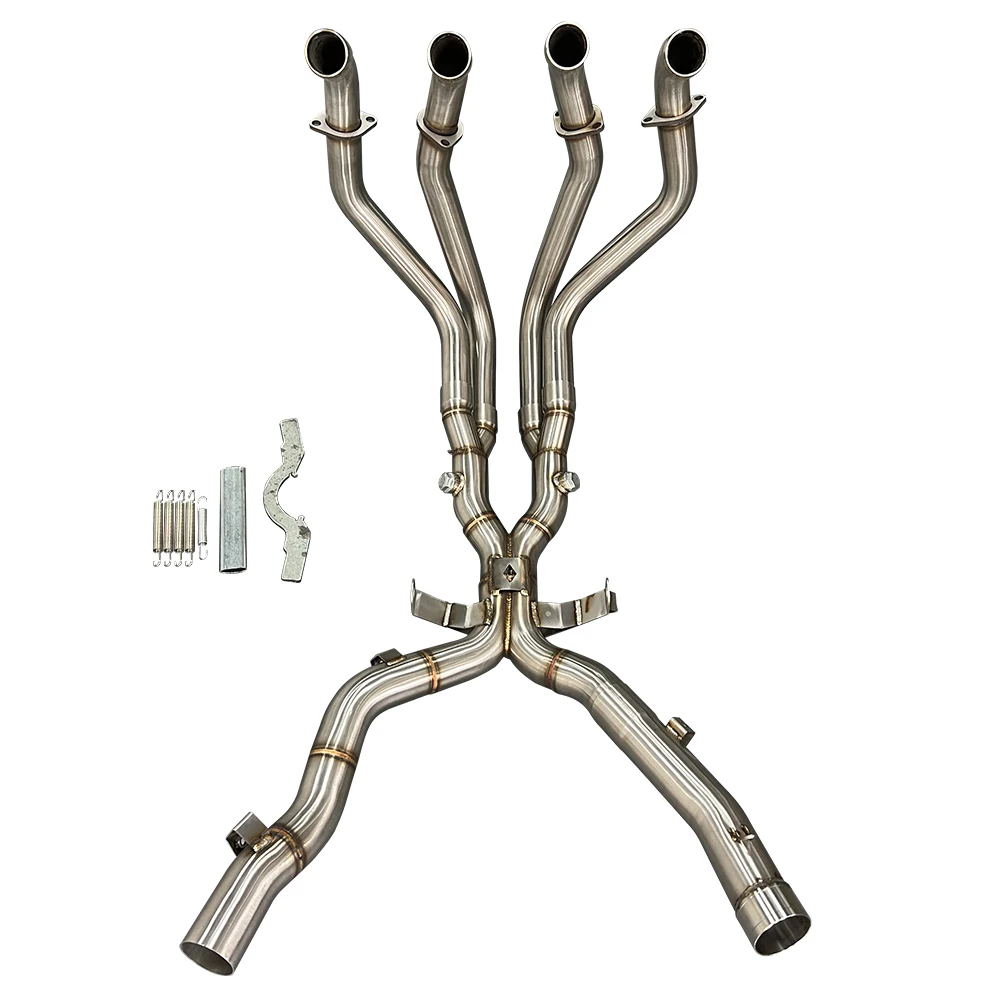Gs 1300r hayabusa tubo de ligação dianteira de escape sistema completo conectar silenciador original para gsx1300r hayabusa gen2 2021-2024