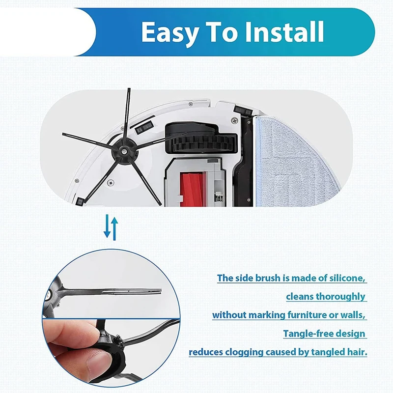 Accessory Set For Xiaomi Roborock S7 T7 T7S T7 Plus T7S Plus Robot Vacuum Cleaner Spare Parts Side Brushes Hepa Filter