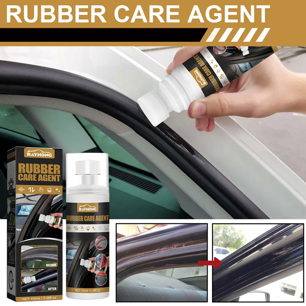 

100ml Car Rubber Curing Agent Rubber Renovator Auto Liquid Wax Polishing Agent Care Agent Universal Car Cleaner for Vehicles