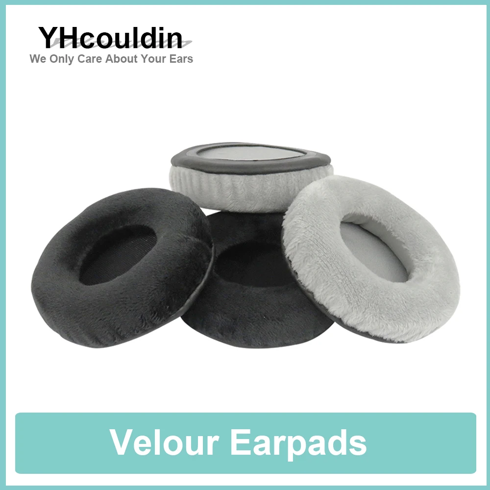 Velour แผ่นรองหูฟังสำหรับ Audio-Technica ATH-ESW950 ESW950 ATH-ESW990H ESW990H ATH-ESW9LTD ESW9LTD หูฟัง Earcushions