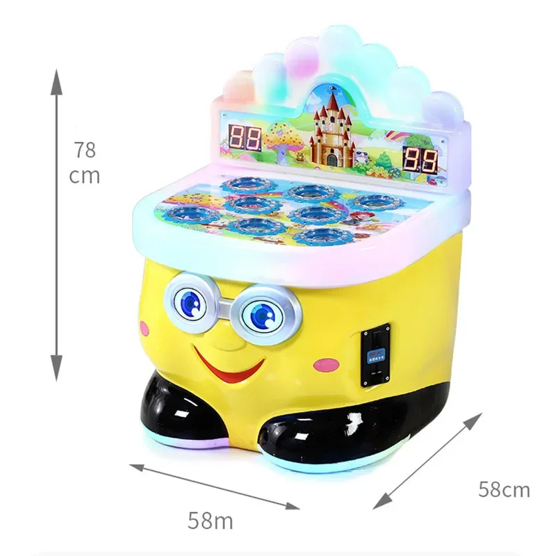 High Quality Kids Coin Operated Arcade Hitting Mouse Hammer Hamster Game Machine