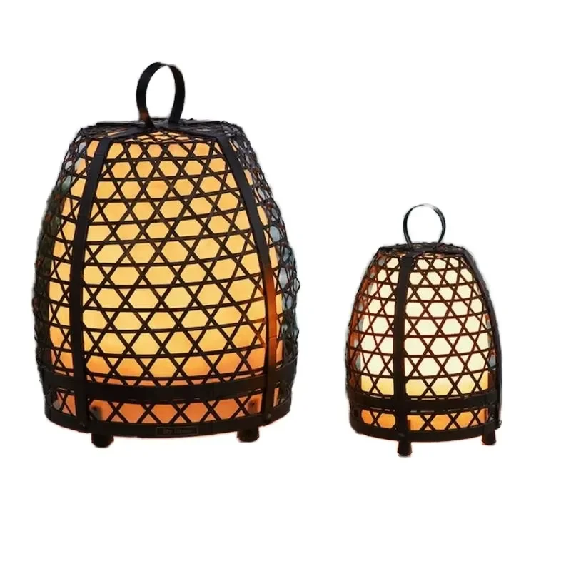LED IP55 Waterproof Stainless Steel Outdoor Garden Lamp Lights Decorative Chicken Cage Lanterns for Patio & Walkway