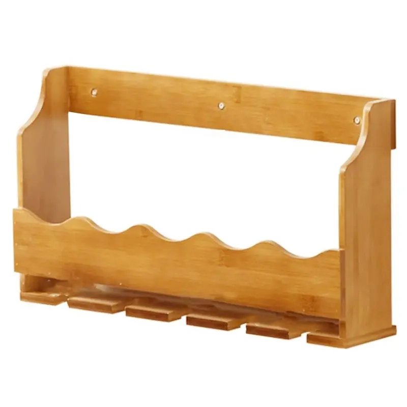 

ABFI Suitable Wall-Mounted Wine Rack For Liquor Bottle Storage Bar Shelves Space-Saving Wall-Mounted Design