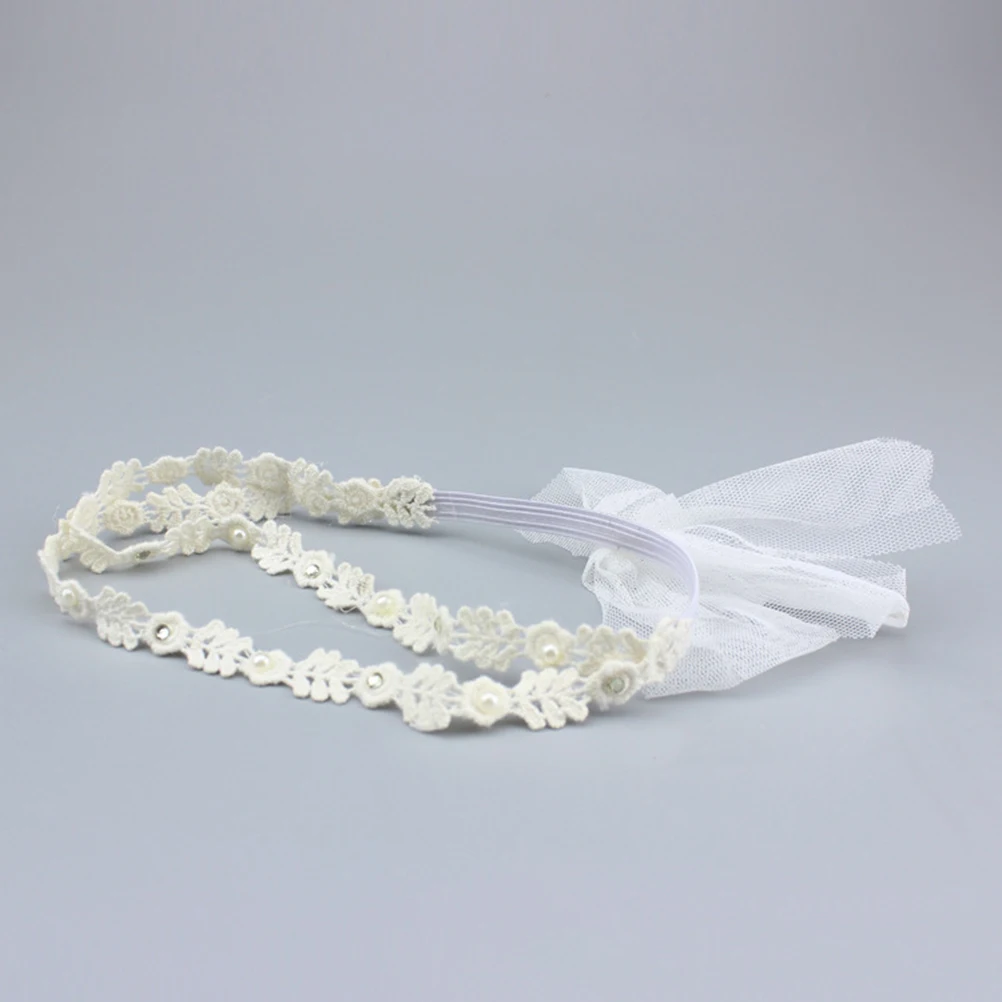 

2pcs Lace Hair Band Baby Headwrap Delicate Floral Design Durable Adorable Headdress For Kids Girls Christmas Party Photo