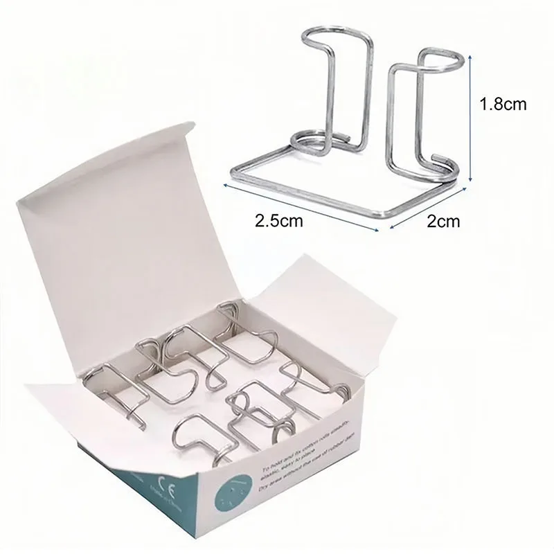 Dental Baumwolle Rollenhalter Clips Edelstahl Autoklavierbar Stabiler Griff für Dental Isolation Instrumente Liefert Baumwolle Halter – Detail 4