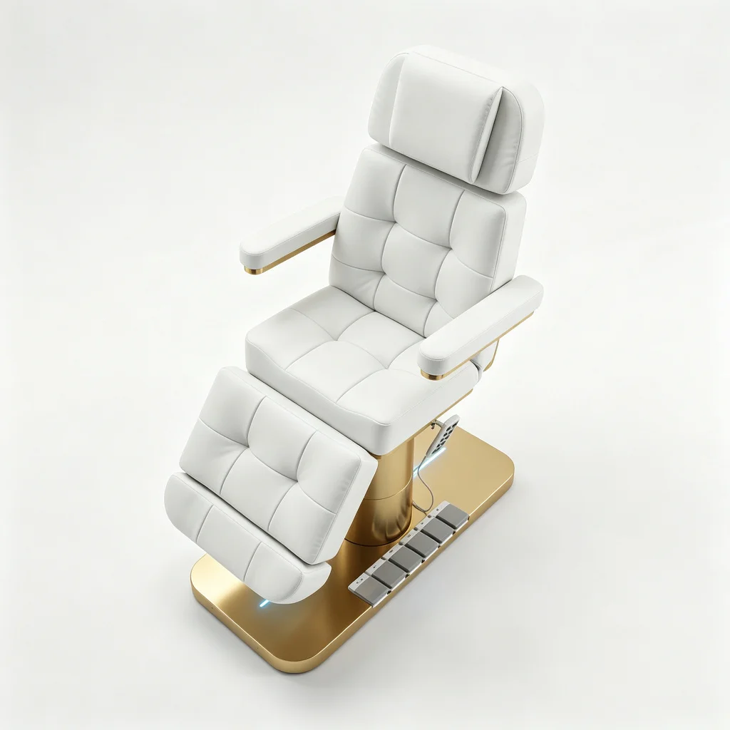 Adjustable Electric Lift Beauty Bed for Salon Spa Facial Nursing Hotel Leisure Project Furniture with Head And Foot Control