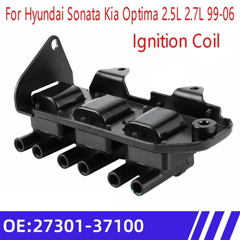 Ignition Coil Pack 27301-37100 2730137105 UF284 For Hyundai Sonata Trajet Highway Van Santa Fe Tucson KIA