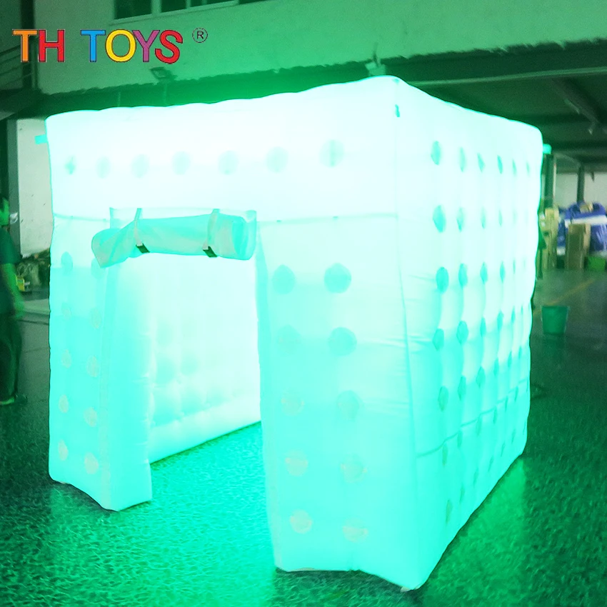 10*10ft White Inflatable Photo Booth Cube Tent Party Event Selfie Room Tents with Blower