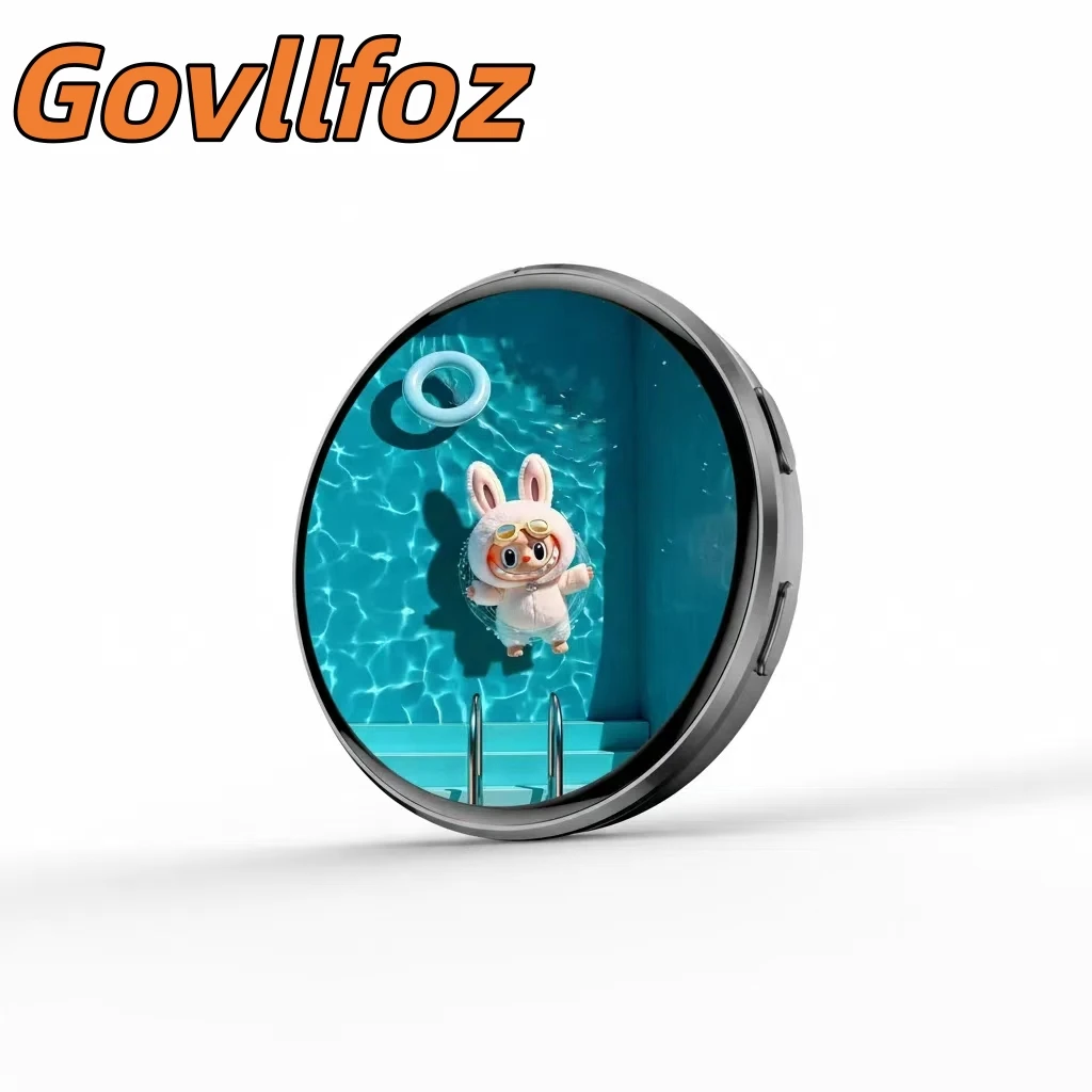 Dynamic Multi Color Anime E-Badge Display LED Button Collectible Cyber Dynamic Gift Equipped BT With 1.7 Inch HD Touchscreen