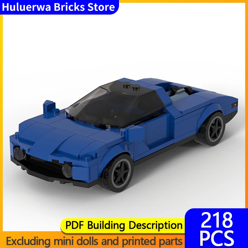 

Speed Racing Car Model MOC Building Bricks V8 Top Tier Sports Car Modular Technology Gifts Holiday Assemble Children Toys Suit