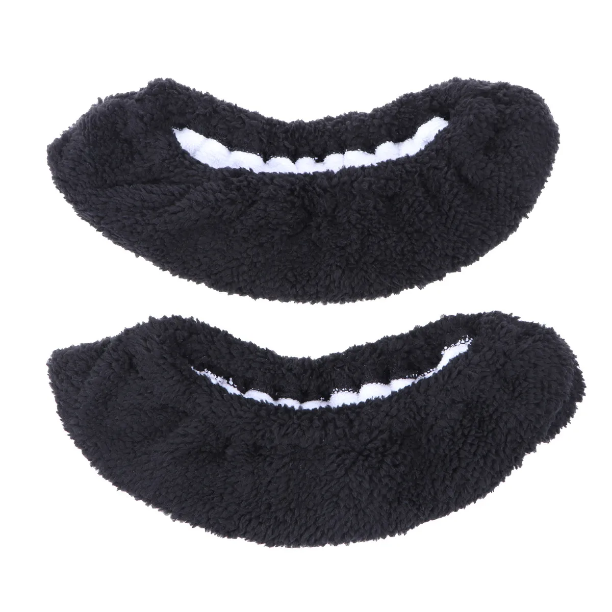 

2Pair Skate Covers Black Size L Elastic Thick Soft Water Absorption Protectors for Ice Hockey Figure Skating Supplies
