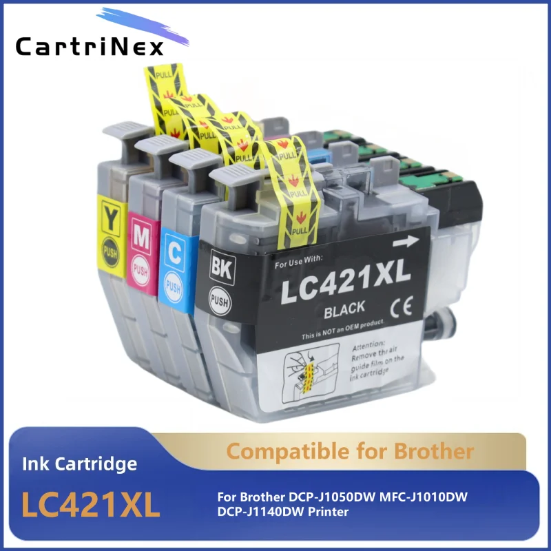 

Совместимый картридж для принтера Brother LC421XL LC421 421XL DCP-J1050DW MFC-J1010DW DCP-J1140DW