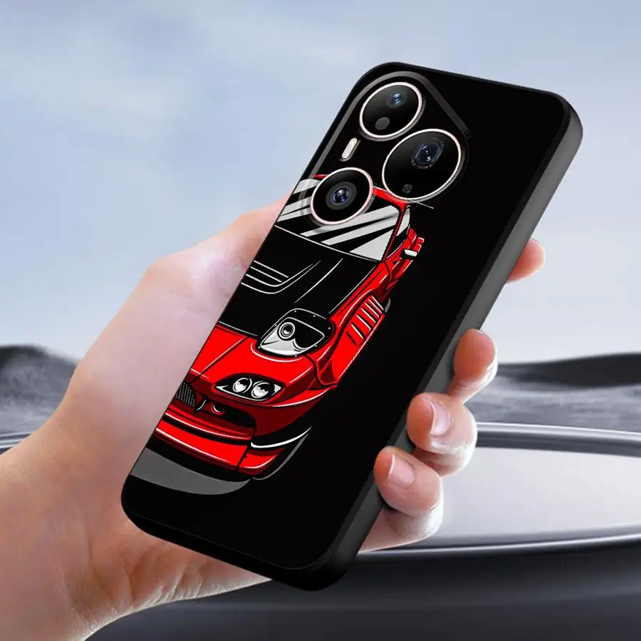 Case for Huawei P40 Lite P Smart 2019 P20 Lite 2018 P30 P20 Pro Pura 90 Pro Max 80 Ultra 70 Phone Cover JDM Spoort Car - view 2